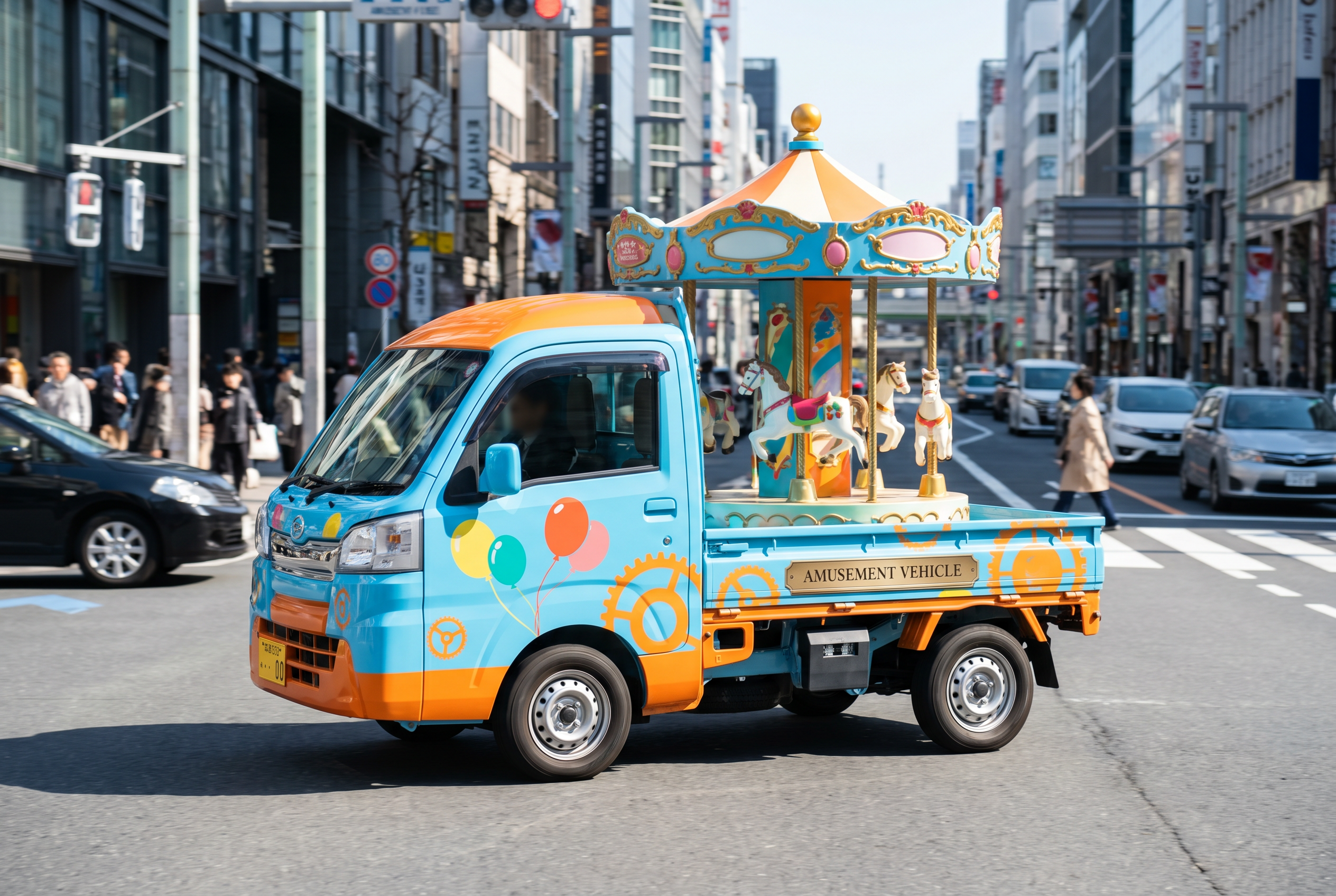 軽自動車ベースのオリジナル車両（走行イメージ）